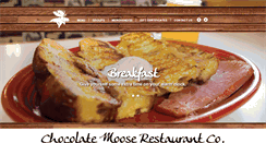 Desktop Screenshot of chocolatemooserestaurant.com