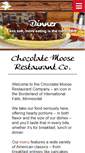 Mobile Screenshot of chocolatemooserestaurant.com